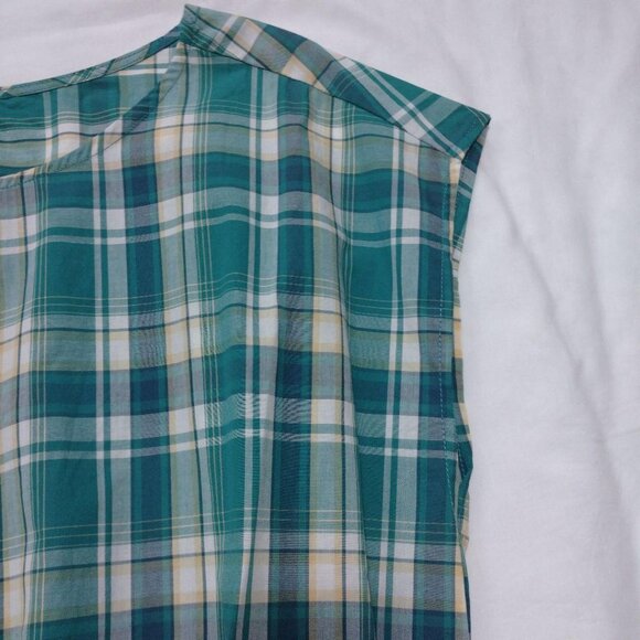 Reshtic Dress Skip Check Sleeveless Blouse with Ribbon - Picture 3 of 6